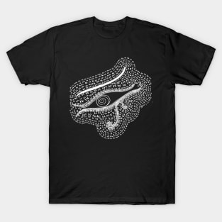 Eye of Ra and it’s healing mantra white version T-Shirt